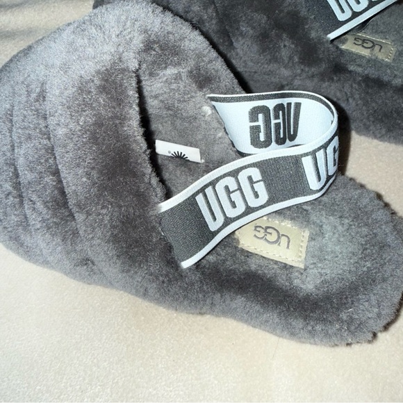 UGG Womens Fluff Yeah Slide Slipper Back Strap Gray Size 8 - Picture 3 of 6